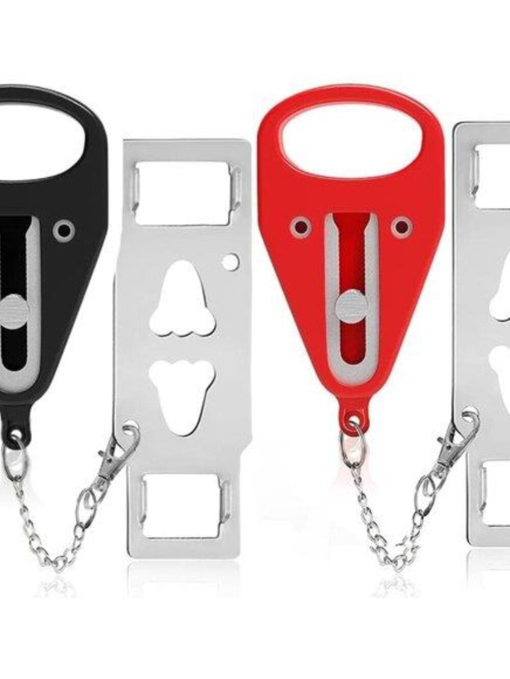 Portable Door Lock-2 Pack Solid Heavy Duty Extra Lock for Additional Privacy and